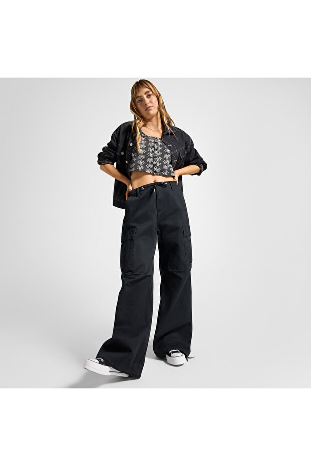 Cargo Kadın Siyah Pantolon - 1
