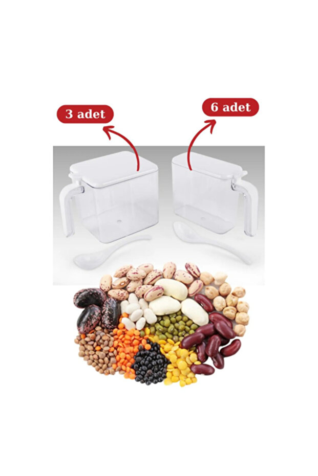 Set of 9 Spice Rack with Stand and Spoon - 3