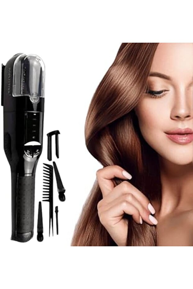 Cordless Split End Trimmer – Split Hair Trimmer for Damaged Ends, Anti-Frizz Hair Cutter, Safe & E