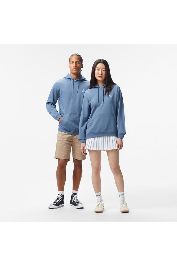 Go-To Unisex Kapüşonlu Mavi Sweatshirt - 3