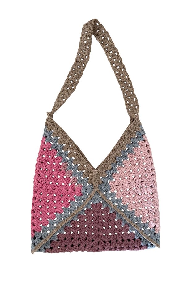 El Örgüsü Çanta Üçgen Model - 1