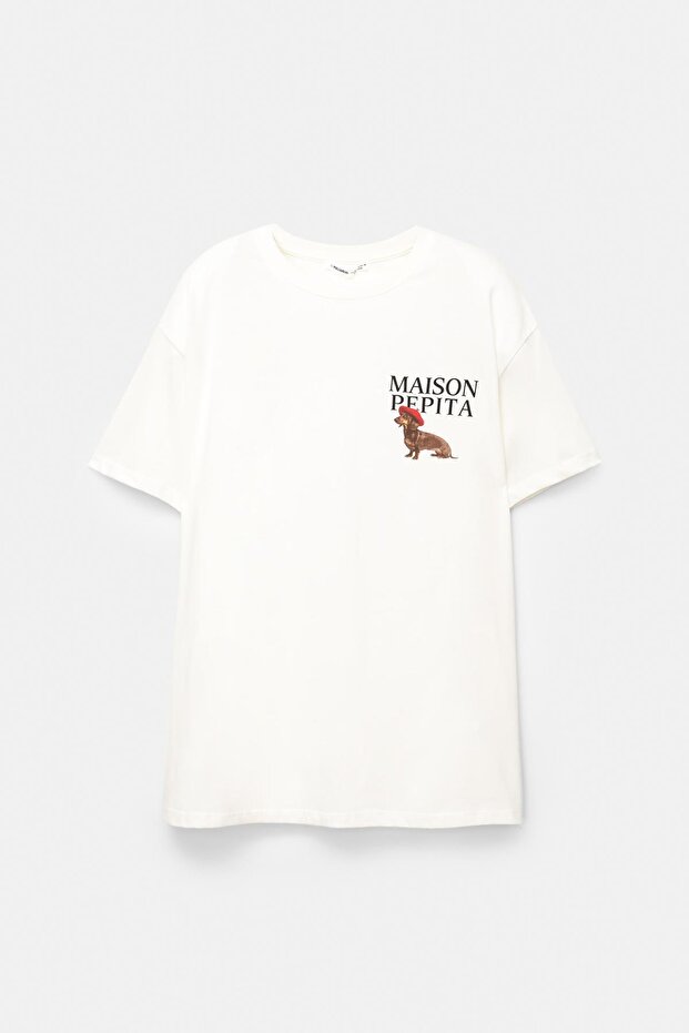 Köpek baskılı t-shirt - 6