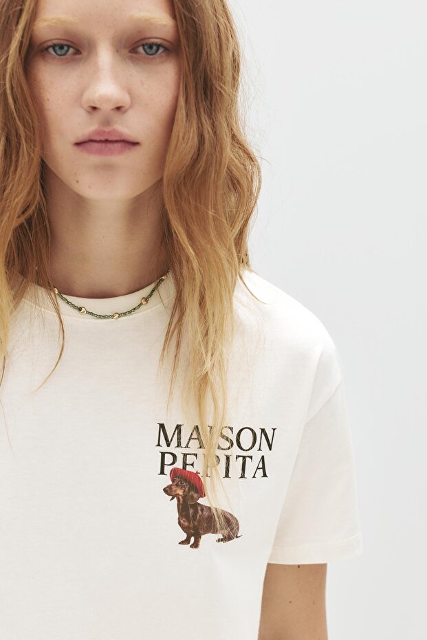 Köpek baskılı t-shirt - 3