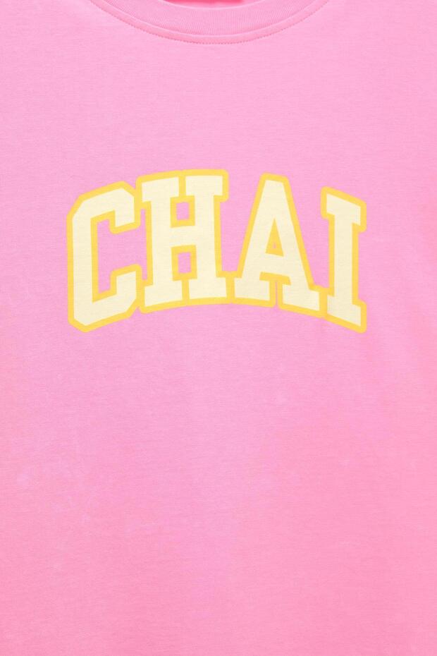Chai Yazılı T-shirt - 6