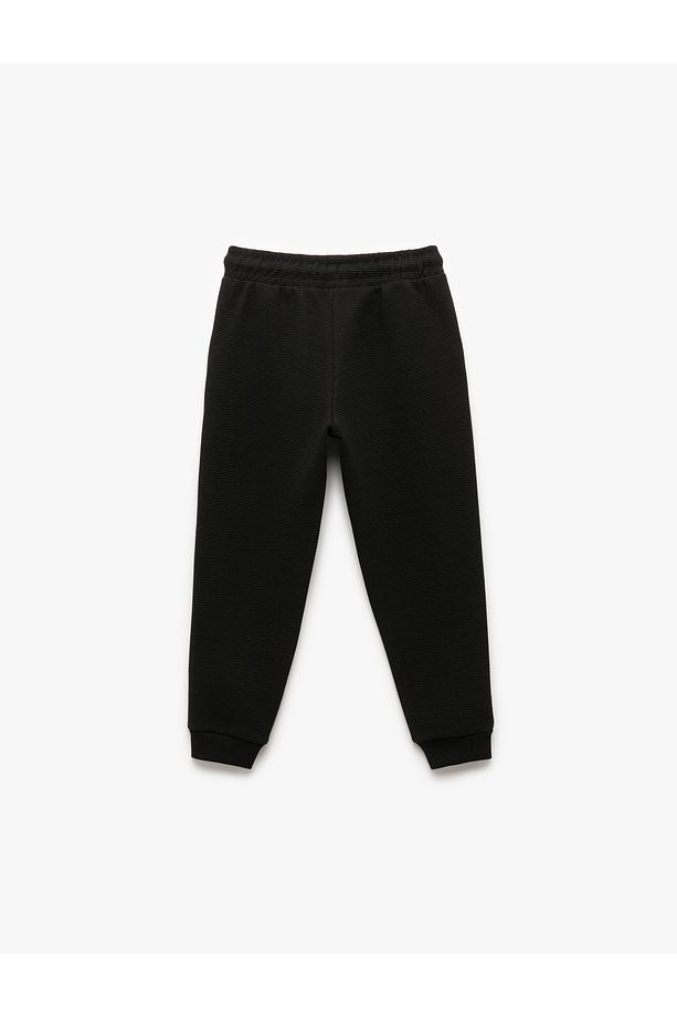 Cepli Beli Bağcıklı Basic Jogger Eşofman Altı - 2