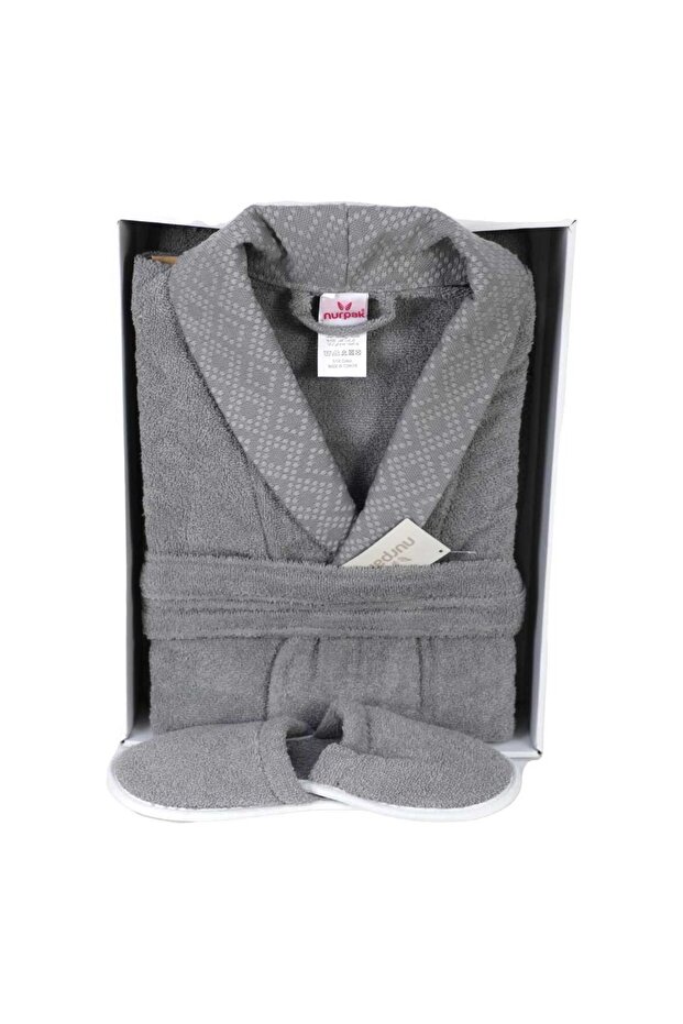 Turkish jacquard bathrobe
