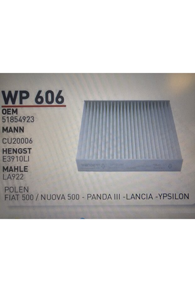 WP 606 POLEN FLTRESİ