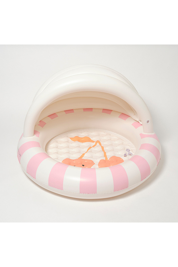 مسبح قابل للنفخ للأطفال من قطن كاندي كرز - 4