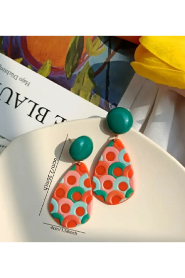 Colorful Dangle Earrings - 3