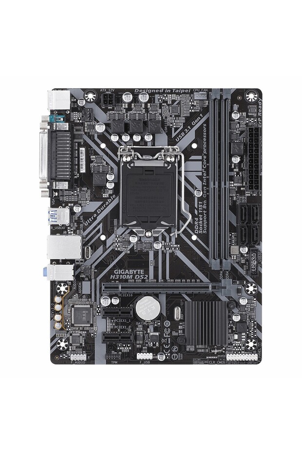 H310M DS2 DDR4 (2666MHz)OC DVI/VGA PCIe 3.0 1151P mATX Anakart - 2