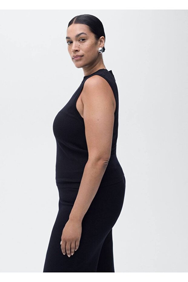 İnce örgü bluz - 7