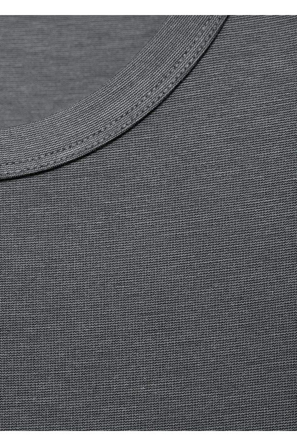 Kemerli midi boy elbise - 6