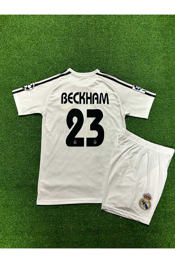 Real Madrid 2004/05 Sezonu David B.e.c.k.h.a.m Nostalji Çocuk Forması (White) - 4