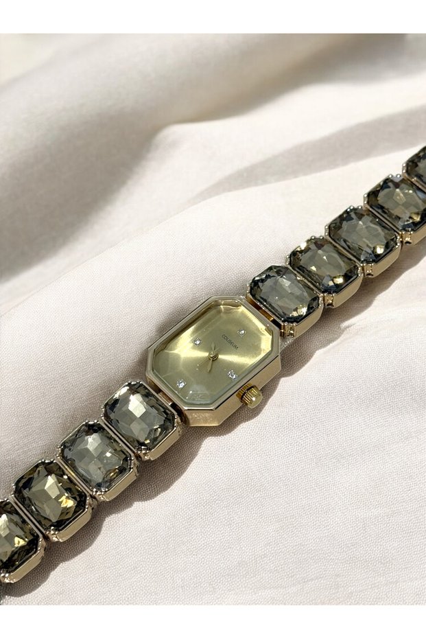 Women's Wrist Watch with Cut Stone-Women's Watch- Watch-Gift Wrapped-Elegant Watch-Elegant Women's Watch