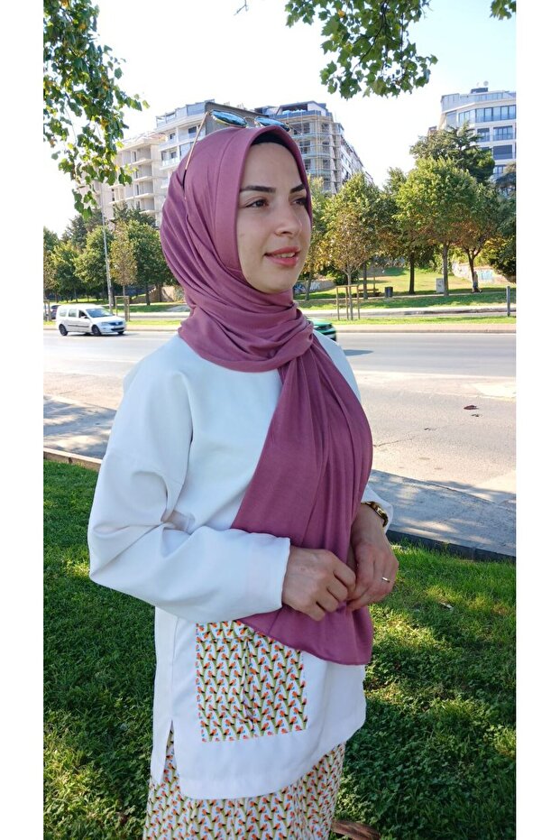 وشاح شال عملي من القطن الممشط - 3