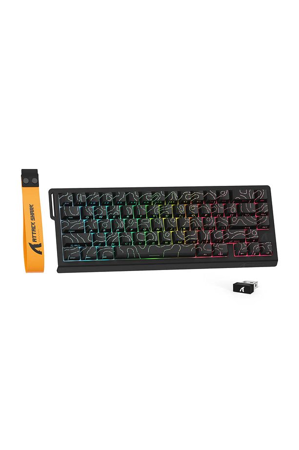 Attack Shark x68 HE Pro Wireless Manyetik Switch Klavye 8k Hz - 1