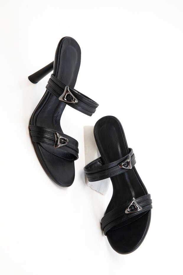 Black Women's Classic Heeled Shoes 20767