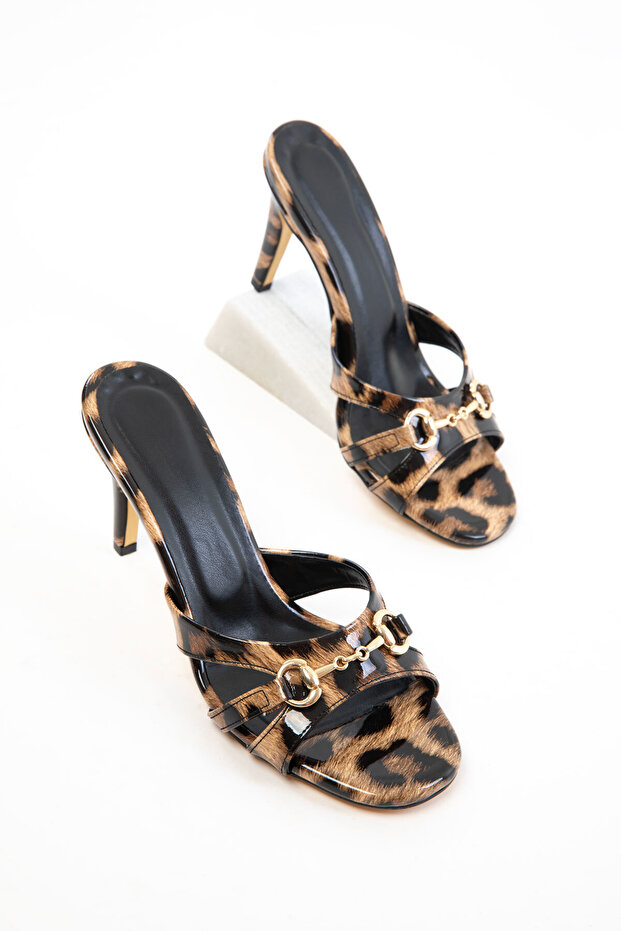 Leopard Women's Classic Heeled Shoes 20770