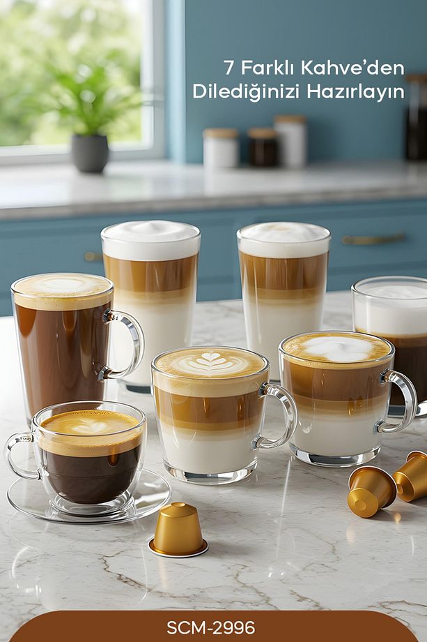 SCM 2996 -Kapsül Kahve Aparatlı Espresso Makinesi - 8