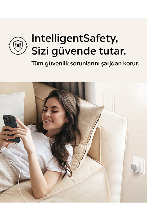 65W USB-C Hızlı Şarj Aleti + 2m Şarj Kablo Samsung PPS 2.0 GaN Super Hızlı Type-C White - ACH05476 - 6