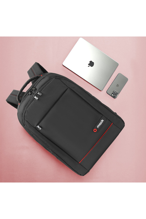 MCC-007 17.3" Office USB Girişli Notebook Sırt Çantası Siyah - 8