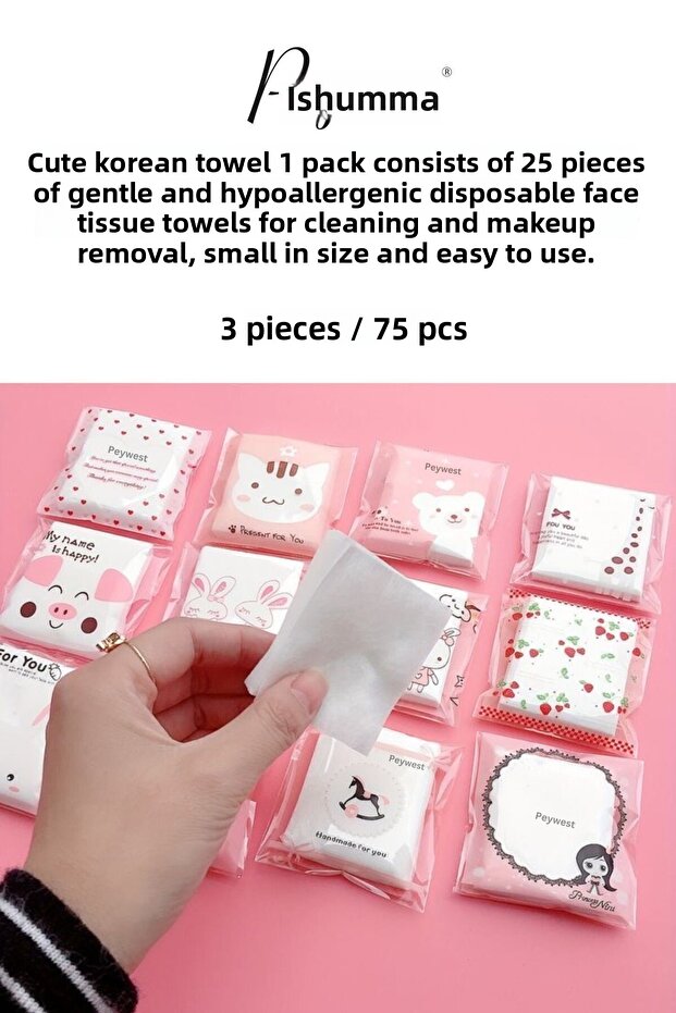 Pro Sterile 3 Pack Compressed Travel Mini Makeup Removal and Facial Care Towel