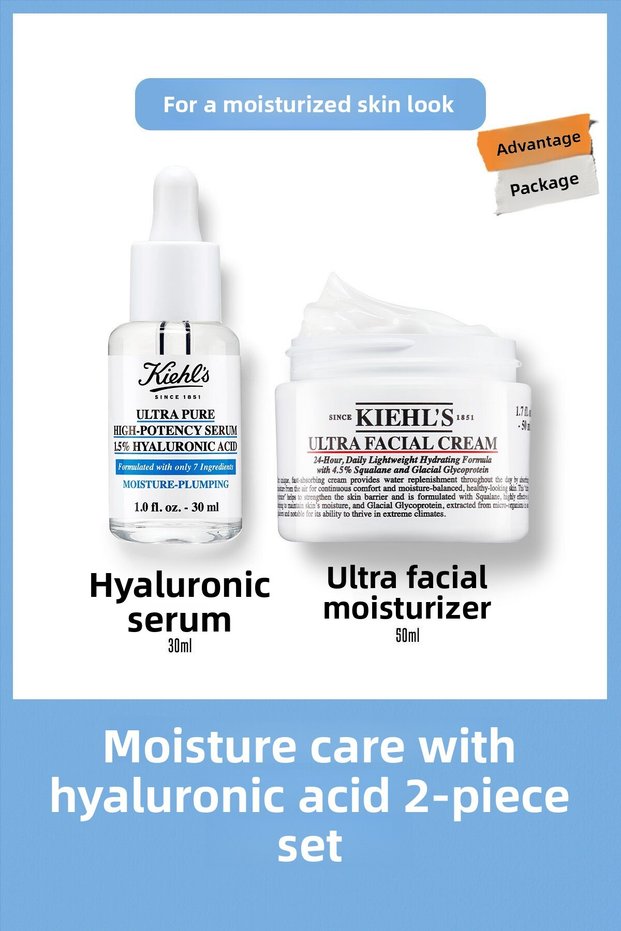 Effective Moisturizing Care Set for Instantly Looking More Hydrated and Plump Skin, 2-Pack