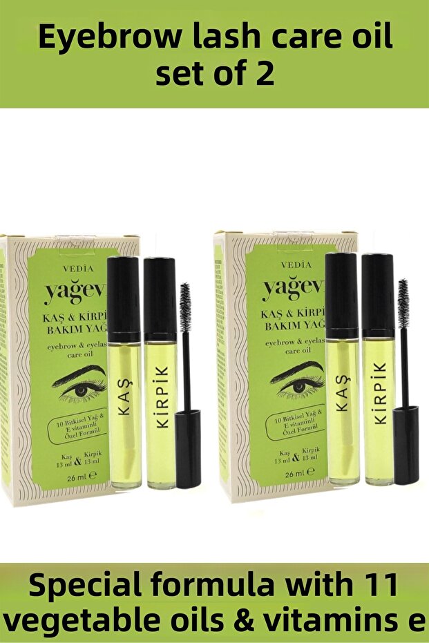 Eyebrow Eyelash Care Oil Set of 2