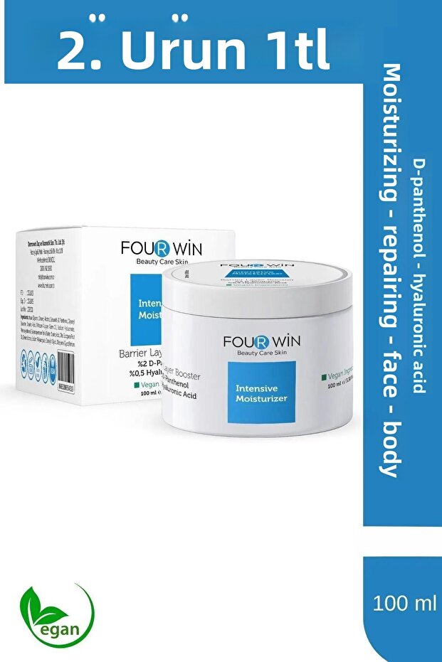 100 ml Water Based Moisturizing Moisturizer - Repairing, Strengthening and Soothing Face and Body Cream