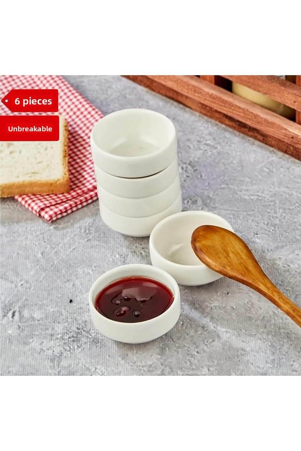 6 PCS - 6cm Joker Unbreakable Melamine, Sauce Bowl, Jam Bowl, Spreader Breakfast, Hotels, Restaurant, School