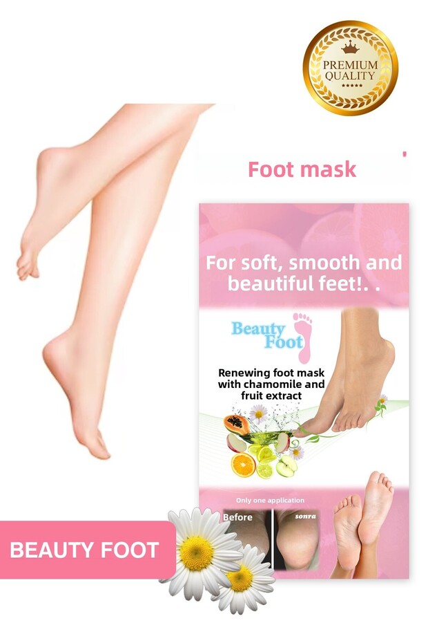 Dead Skin Purifying and Renewing Peel-Off Foot Care Mask with Chamomile and Fruit Extracts
