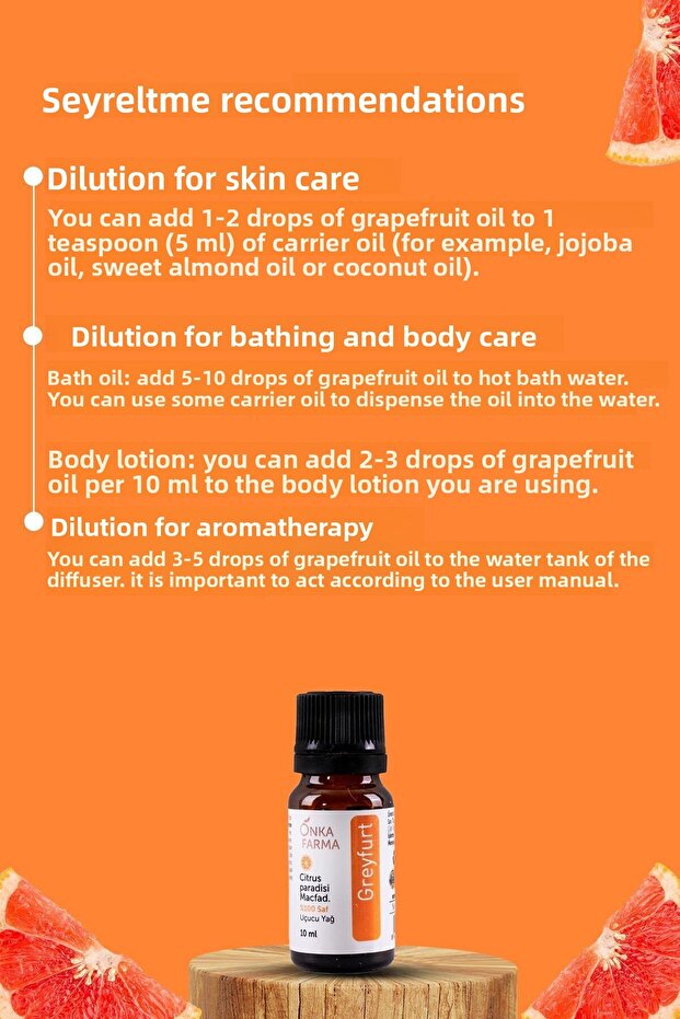 Onka Farma Grapefruit 100% Pure Essential Oil - 10 ml - 4
