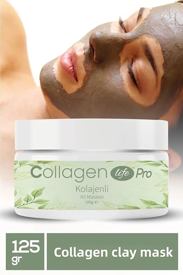 Active Clay Mask, Collagen Clay Mask, Anti-Acne and Blackhead 125gr