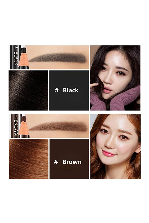 1 Piece Black Permanent Makeup Microblading Marking Pen with String - 4