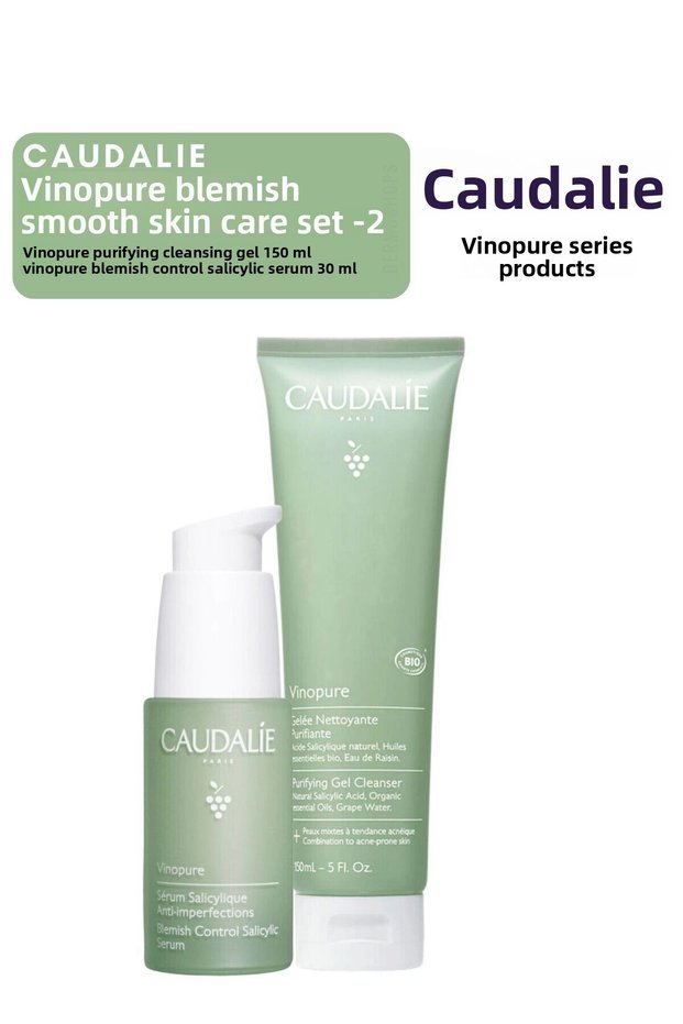 Vinopure Blemish Smooth Skin Care Set -2 | Serum - Cleansing Gel Original Size