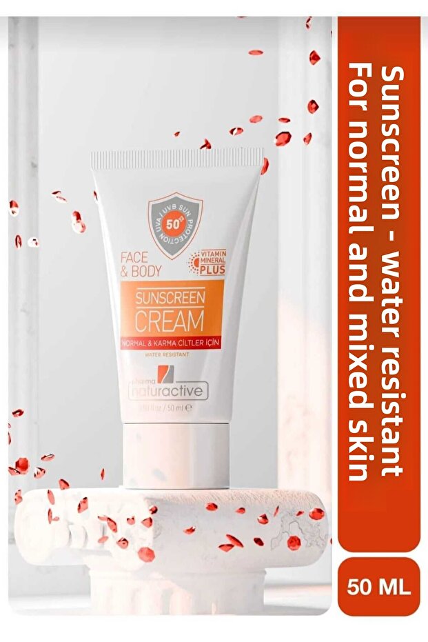 Pharma Naturactive SPF50+ - واقي شمسي فعال للحماية الفورية، 50 مل
