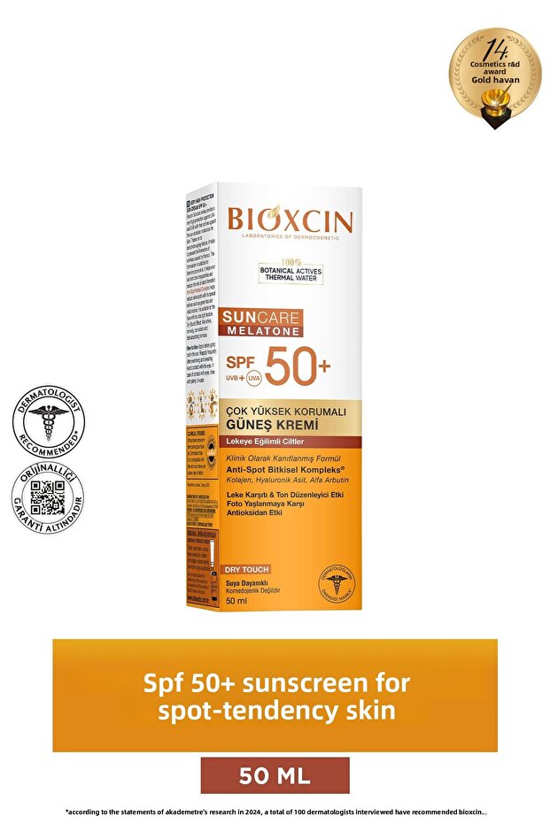Blemish Sun Care - Spf 50 Sunscreen 50ml - Alpha Arbutin, Collagen and Hyaluronic Acid Prone Skin