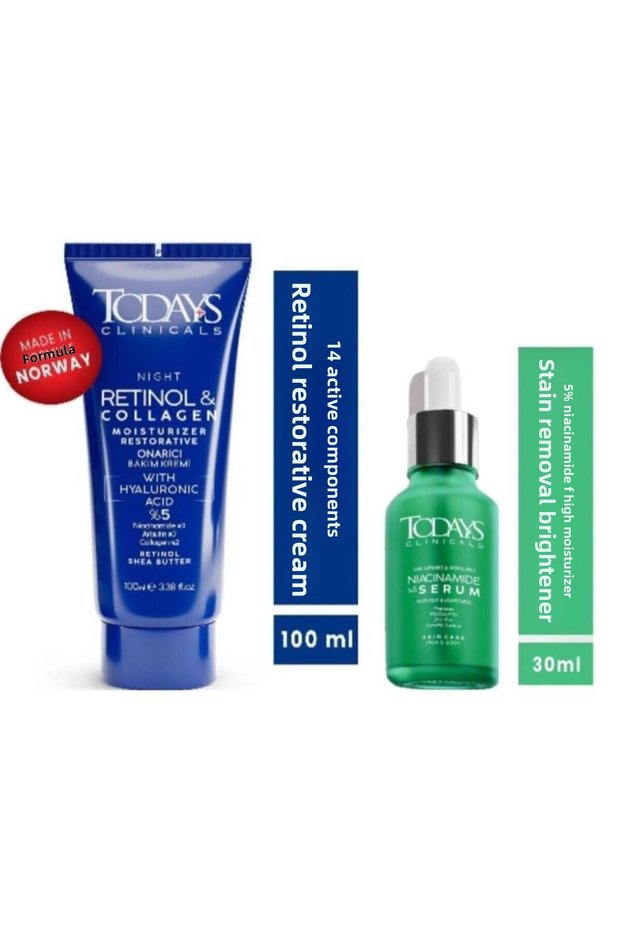 Todays Clinicals Repair Cream 100ml + 5% Niacinamide + Brightening Serum + Centella Asiatica + Zinc Pc