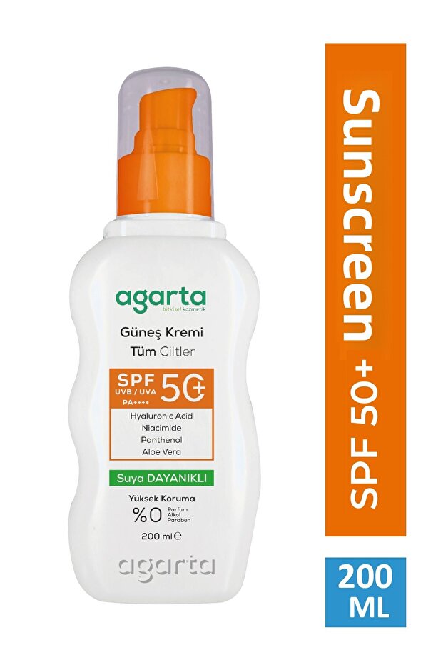 Face and Body Sunscreen Cream 200 ml Spf 50+ Adult