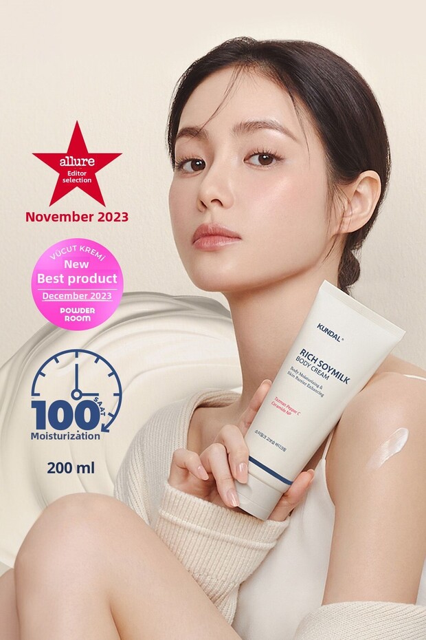 Kundal Rich Soymilk Creamy Body Cream - Intensive Moisturizing and Nourishing, 200ml