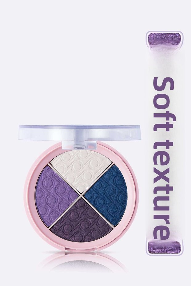 Eyeshadow and Eyeshadow Palette - Pretty By Flormar Quartet Eyeshadow 006 Violet Universe