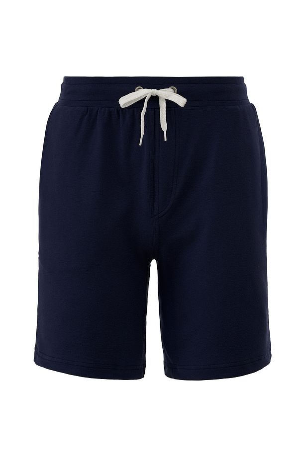 Pamuklu Erkek Koyu Lacivert Casual Şort 2 Iplik Yan Cep Bağcıklı Regular Fit Kalıp Boru Paça Bermuda - 3