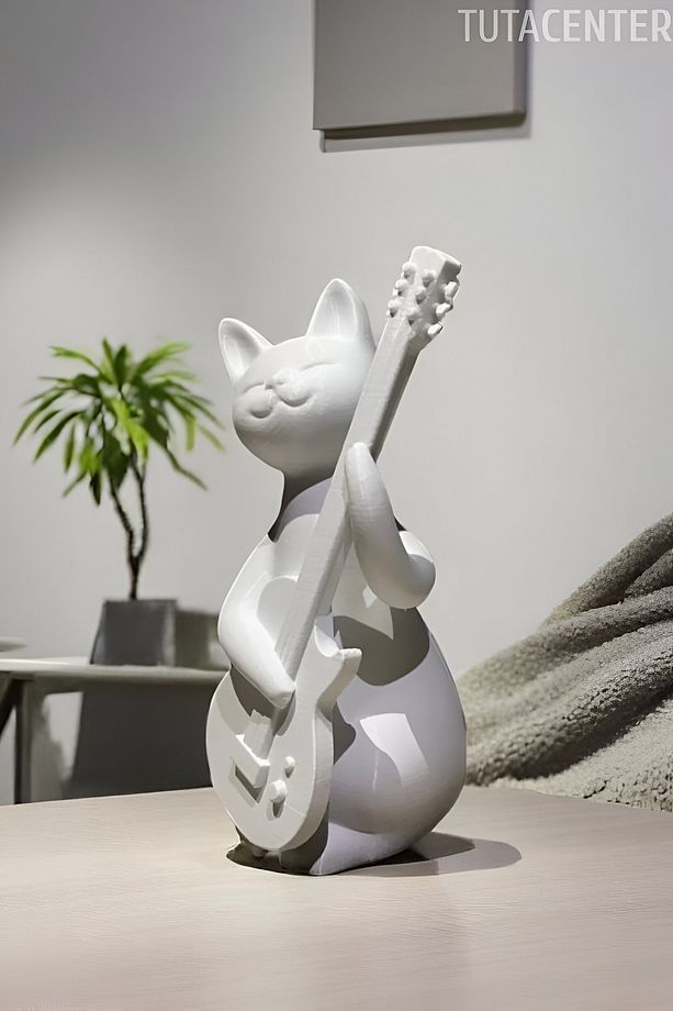 Gitar Çalan Kedi ( Rockstar Kedi Biblo ) - 2