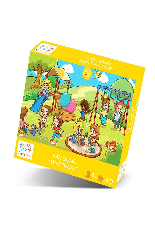 Yaz Günü Mini Puzzle 40 Parça 3-7 Yaş Çocuk Puzzle Yapboz - 7