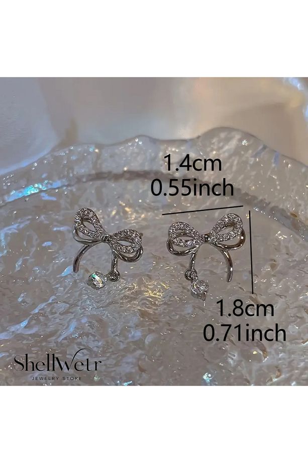 Bow Earrings Shellwetr - 3