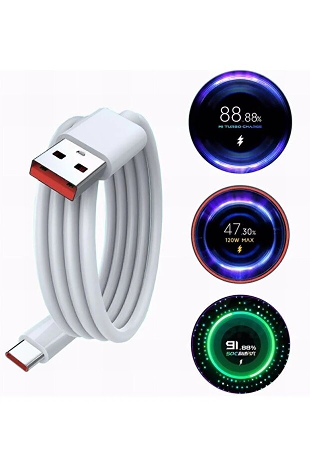 67 W (WATT) Hızlı Şarj Aleti Adaptörü Kablo Seti 67 W Garantil Ultra Hızlı Şarj - 4