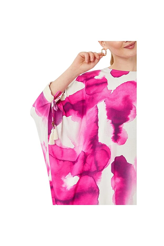 Fuşya Batik Desen Tunik - 4