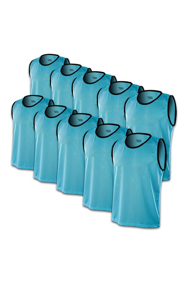 Antrenman Yeleği Fileli Turkuaz Büyük Boy - Bib 10 lu Paket - 30722 - 1