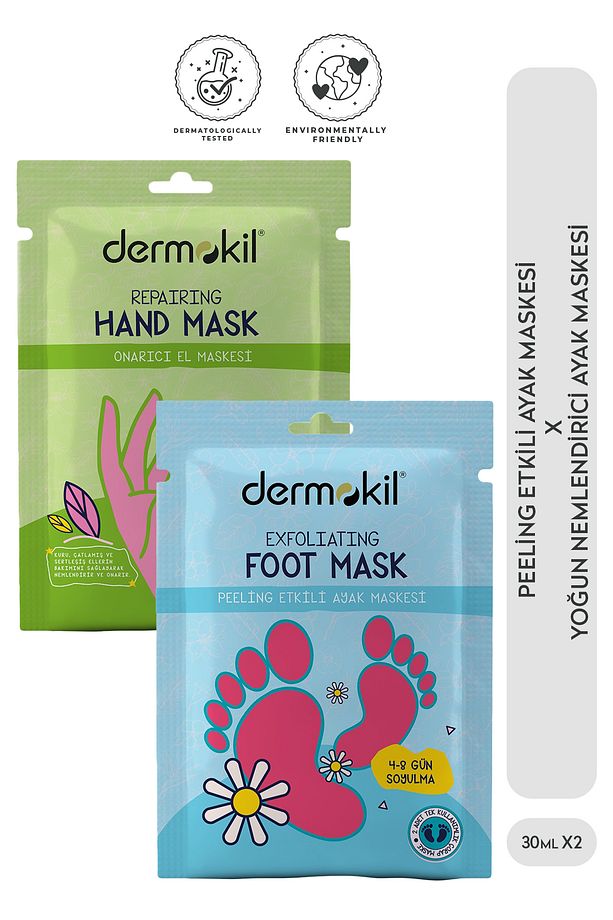 Peeling Etkili ( Soyulabilir ) Ayak Maskesi 30 Ml + Onarıcı El Maskesi 30 Ml 2 ' Li Set - 1