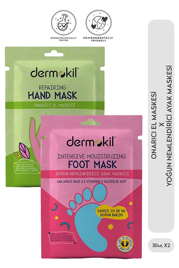 Yoğun Nemlendirici Ayak Maskesi 30 Ml + Onarıcı El Maskesi 30 Ml 2 ' Li Set - 1